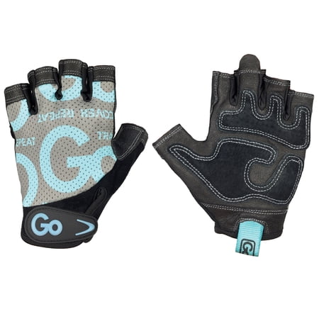 GoFit GF-WLG-M/TU Women’s Premium Leather Elite Trainer Gloves (Medium/Teal)