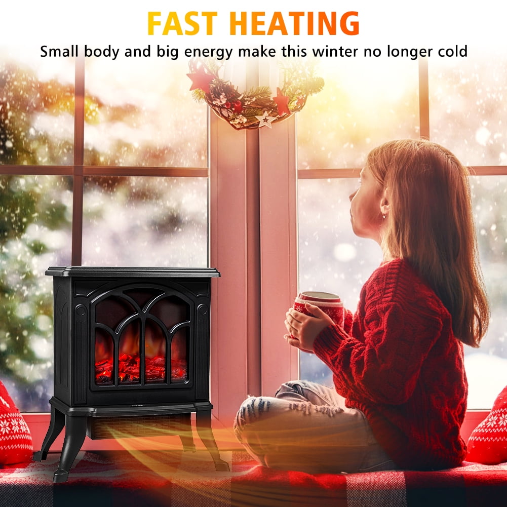 Buy LifePlus Electric Fireplace Infrared Stove Heater, 18 Portable