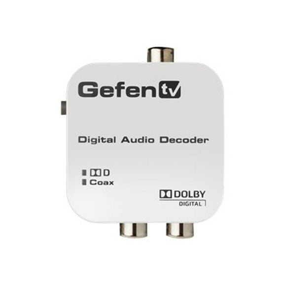 Gefen GefenTV Digital to Analog Decoder - Convertisseur audio Numérique Coaxial/optique - Blanc