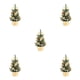 thumbnail image 2 of Monstrate 20cm árbol de Navidad paisaje Artificial decoración de Navidad Año Nuevo ambiente Festival adorno decorado oro 5Conjunto, 2 of 6