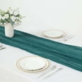 thumbnail image 2 of Efavormart 10FT Peacock Teal Gauze Cheesecloth Table Runner, Gauze Fabric Boho Wedding Arbor Decor, 2 of 10