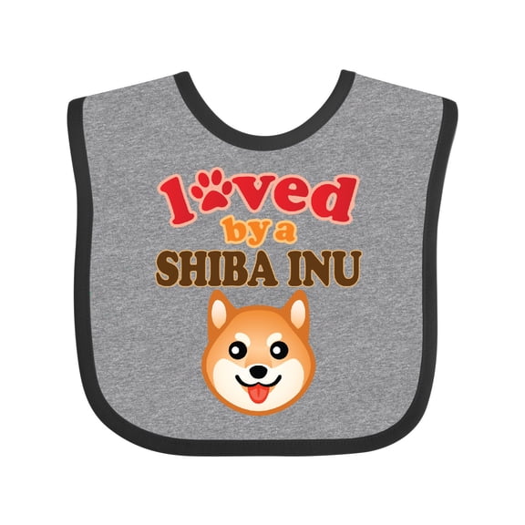 Inktastic Shiba Inu Dog Lover Boys or Girls Baby Bib