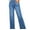 A Dark Blue, variant on DOKOTOO Women's Wide Leg Jeans High Waisted Loose Fit Strechy Comfort Raw Hem Frayed Denim Pants