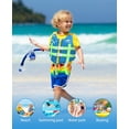 thumbnail image 6 of Gogokids Kids Swim Jacket Float Life Vest Buoyancy Swimwear Toddler Swimming Training Aid with Adjustable Safety Straps, Blue, S (1-3 Years/26-35lbs), 6 of 10