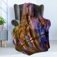 thumbnail image 4 of Guilin Soft Flannel Fleece Throw Blanket, Image of Stalactite and Stalagmite Formations Assembly Dragon Cave Yangshuo, Cozy Plush for Indoor and Outdoor Use, 50" x 70", Multicolor, by Ambesonne, 4 of 5