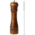 thumbnail image 1 of Pepper Mill, Salt and Pepper Grinders, Solid Wood Grinder with 8 Inch Adjustable Ceramic Grinder (1 Piece), 1 of 7
