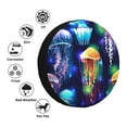 thumbnail image 5 of Balery Transparent Jellyfishestire Cover Waterproof Dust-Proof, Universal Spare Wheel Tire Cover For Trailer, Rv, Suv Truck And Vehicle Camper Accessories-14 Inch, 5 of 9