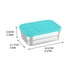 thumbnail image 2 of Recipiente Rectangular para Refrigerios de 720 Ml, Apto para Uso Alimentario, Hermético y a Prueba de Fugas para Preparar Comidas, Guardar Sobras y Refrigerios. Apto para Lavavajillas y Apilable., 2 of 4
