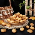 thumbnail image 6 of 20Pcs Mini Artificial Potatoes Lifelike Fake Potato Simulation Mini Vegetable for Photograph Home Kitchen Party Food Decoration Model Props 33x24x19mm, 6 of 9