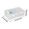 thumbnail image 2 of WYQLFSB Large Capacity Sewing Thread Holder for Spools of Thread Fishing Line Sorting Box Empty Thread Storage Box Sewing Yarn Spools Container Storage Case Clear, 2 of 3