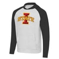 thumbnail image 2 of Men's Antigua Black/Heather Gray Iowa State Cyclones Urgent Pullover Hoodie, 2 of 3