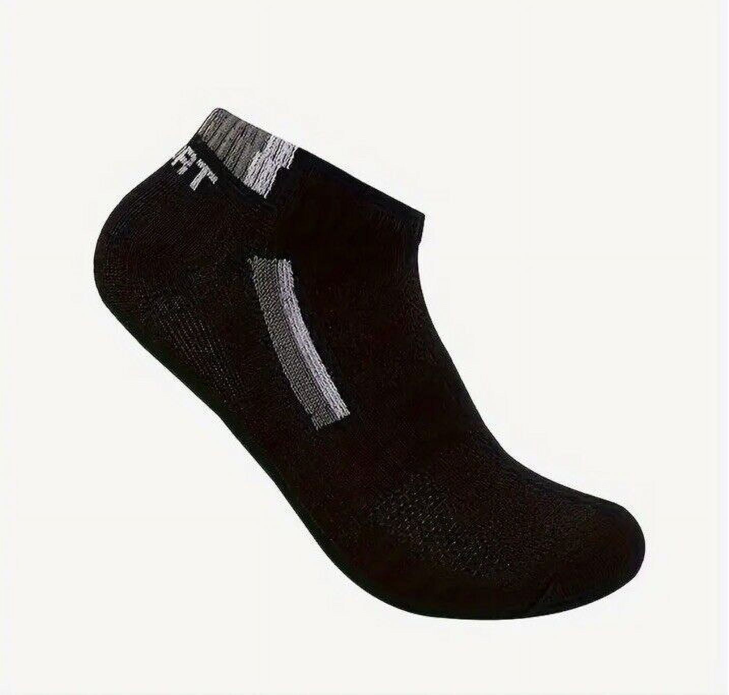 5 Pack Men/Women Sport Stripe Cotton Bamboo Socks Ankle Low Cut Sport Nonslip