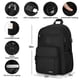 thumbnail image 3 of Mochila BIKROD negra para hombre y mujer, cuaderno escolar 15.6, 3 of 7