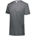 thumbnail image 2 of Augusta Youth Tri-Blend T-Shirt 3066 Black Heather M, 2 of 3