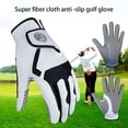 thumbnail image 3 of Sonducket 1 guante de Golf Unisex mano izquierda/derecha Micro guantes de Golf de fibra guantes transpirables antideslizantes para deportes al aire Golf Blanco links 24 Code Sonducket OD001064-03, 3 of 6