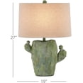 thumbnail image 2 of Currey And Company 6000-0929 Cactus 27" Tall Buffet Table Lamp - Antiqued Green, 2 of 7