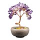 thumbnail image 1 of Estatua del árbol del dinero, figura decorativa, colección, escultura de prosperidad, arte artesanal. violeta, 1 of 9