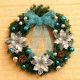 thumbnail image 4 of 12 piezas DIY colgantes de árbol de Navidad flores de Navidad decoraciones colgantes para árbol de Navidad y decoraciones de fiesta decoración de árbol de Navidad (plata), 4 of 5