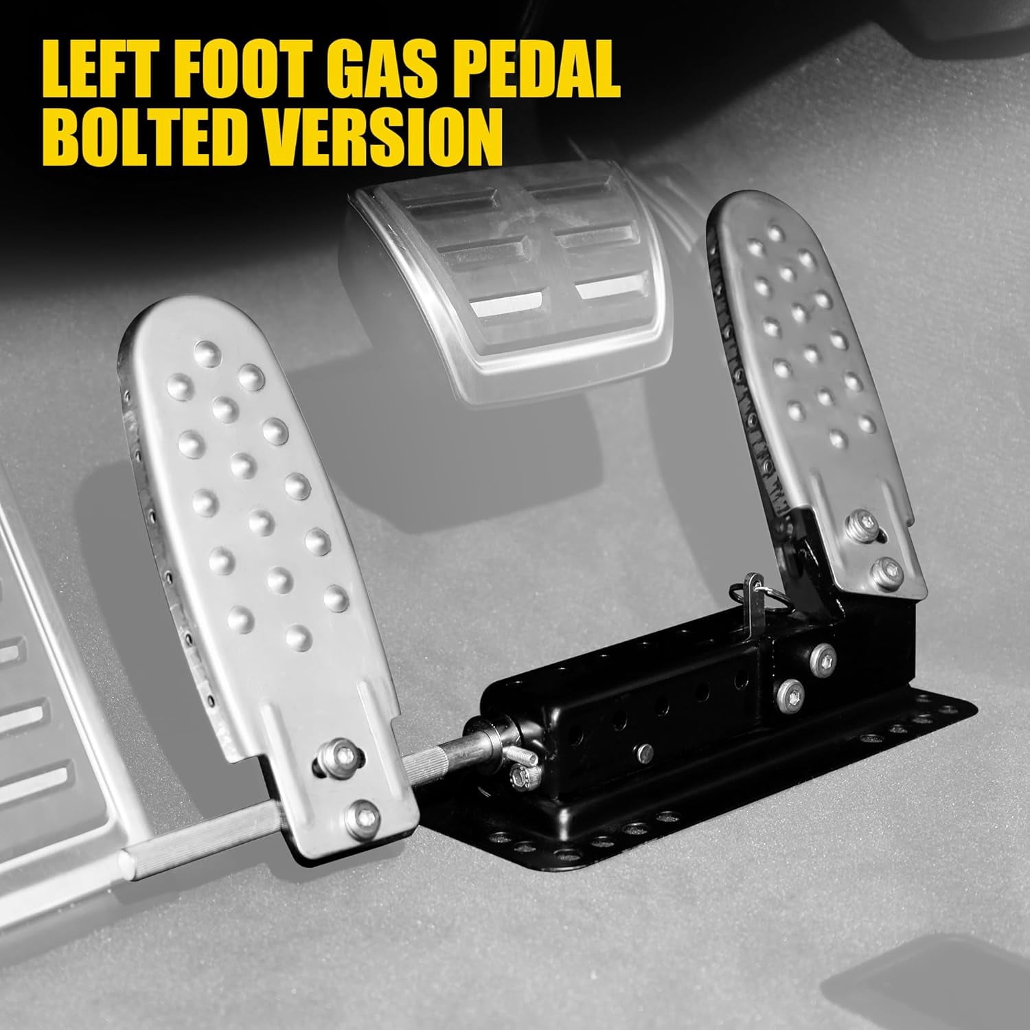 OceanicEcho Left Foot Accelerator Pedal for Drivers with Right Foot Disability - Universal Fit, Quick-Release, Sturdy Design for Automatic Vehicles