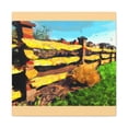 thumbnail image 3 of Barnyard Fence Fauvism - Canvas, 3 of 25