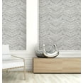 Wood Vinyl Peel Stick Wallpaper Roll (Covers 30.75 sq. ft.) (Grey Black