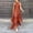 *Red, variant on U Women's Halter Neck Tassel Hem Maxi Dress ,Casual Loose Fit Flowy Beach Vacation Dress Coffee,Women's Plus XL