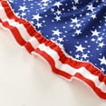 thumbnail image 7 of Younger Tree Toddler Baby Girls 4th of July Clothes Outfit Stars Stripes Bow-Knot Dress Independent Day Suits for 5-6T, 7 of 7