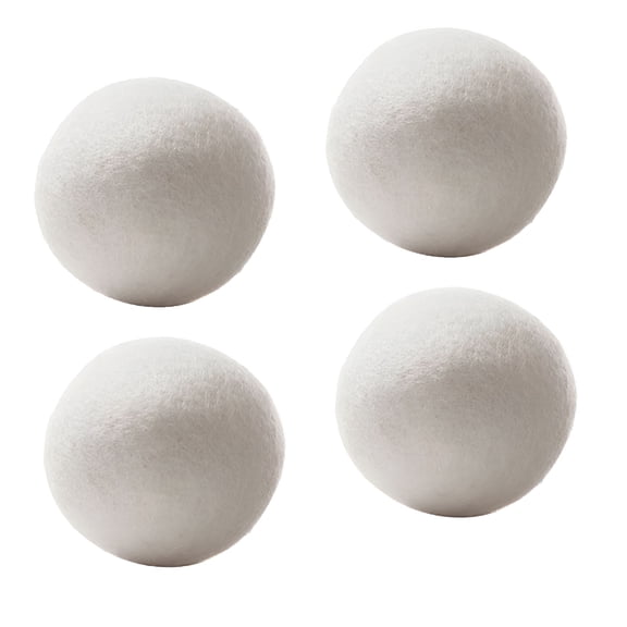 ACDANC 4-Pack Premium Wool Dryer Balls Reusable Natural Fabric Softener 6CM