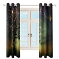 thumbnail image 3 of Landscape Butterfly Blackout Curtains for Bedroom Curtains Insulated Room Darkening Window Drapes for Living Room, 3 of 7