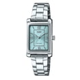thumbnail image 1 of Casio Reloj Estándar Analógico de Acero Inoxidable con Esfera Azul Aguamarina y Movimiento de Cuarzo LTP-1234DD-2A para Mujer, 1 of 2