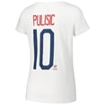thumbnail image 3 of Women's Christian Pulisic White USMNT Name & Number T-Shirt, 3 of 3