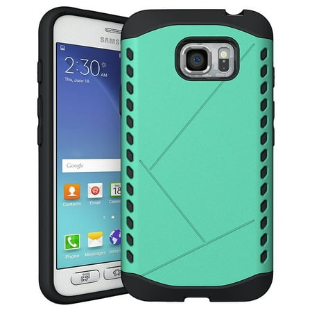 Silver Near Mint - S7 ACTIVE CASE, Nakedcellphone's TEAL MINT TOUGH SLIM ARMOR SHIELD CASE COVER FOR SAMSUNG GALAXY S7 ACTIVE G891A