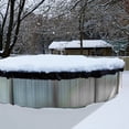 thumbnail image 4 of Swimline 24 Ft Round Above Ground Winter Pool Cover w/ 4'x8' Closing Air Pillow, 4 of 11