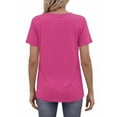 thumbnail image 4 of MOSHU 3 Pack T-Shirts for Women Short Sleeve Summer Womens Tops Casual Women T-shirts Summer Outfits, 4 of 9