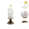 thumbnail image 6 of yotijay Christmas Snow Globe Candle LED Flameless Candle Glittering Christmas Decoration Angel, 6 of 9
