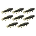 thumbnail image 2 of yotijay 3x8Pcs Soft Fishing Lures Professional Lifelike Grub Jig Artificial Lures Black Green, 2 of 9