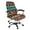 American Tribal Geometric, variant on FKELYI Office Chair Cover Stretch Fabric Computer Chair Slipcover Washable Swivel Rotating Boss Chair Protector for Armchair Retro Rose Butterfly Print Home Decoration, Large