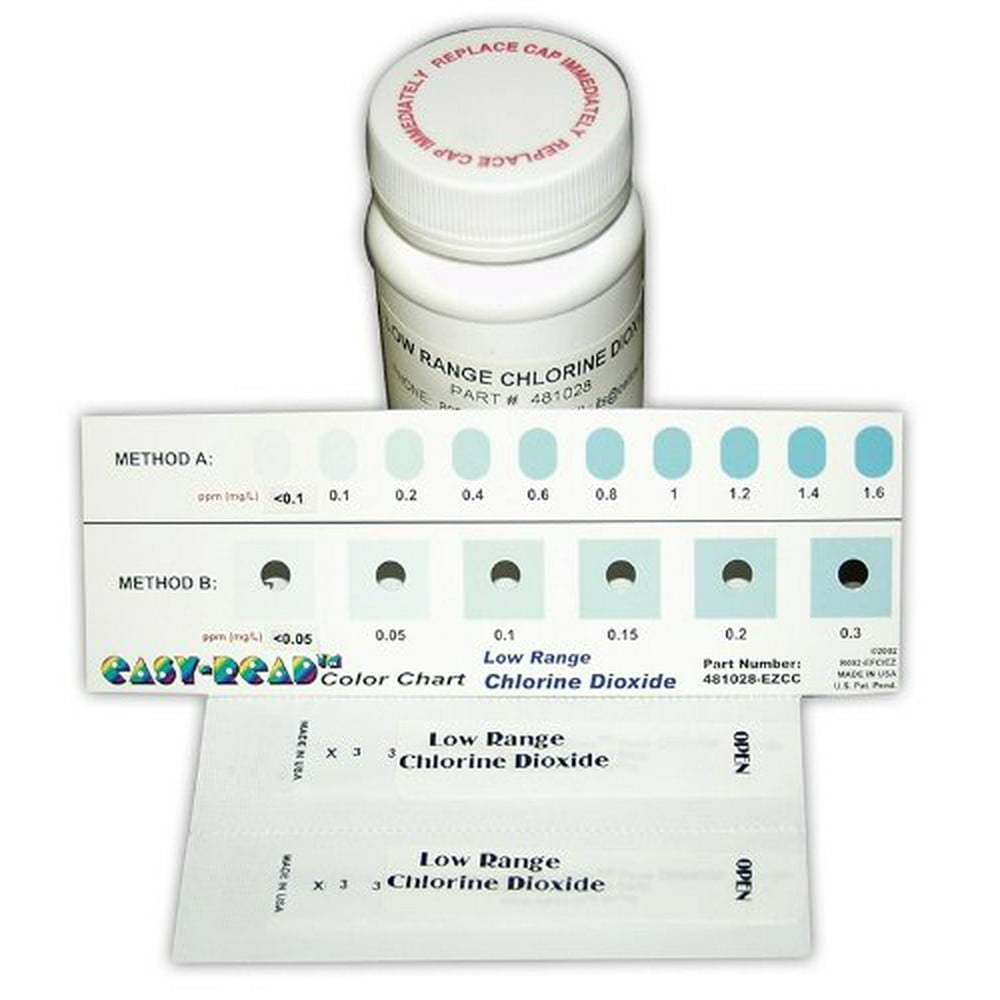 Industrial Test Systems SenSafe 481028 Chlorine Dioxide Test Strip, Low