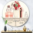 thumbnail image 2 of Designart 'Roses, Fragrance and Glamour Belle Parfum' Art Mural en Métal - Disque de 36, 2 of 5