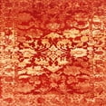 thumbnail image 1 of Ahgly Company Indoor Square Contemporary Orange Abstract Area Rugs, 4' Square, 1 of 6