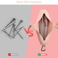 thumbnail image 2 of 2 Pack Silicone Makeup Brush Holder, Travel Makeup Brush Case with Snap Closures & Buckle, Travel, Vacation, 2 of 5