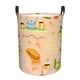 thumbnail image 1 of Balery Scandinavian Style Hygge Cesta de ropa redonda con asas, impermeable, independiente, para ropa, juguetes, dormitorio y familia-Medium, 1 of 6