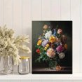 thumbnail image 2 of Vibrant Peony & Tulip Still Life Canvas Print Wall Art for Living Room Office Hallway, 2 of 8