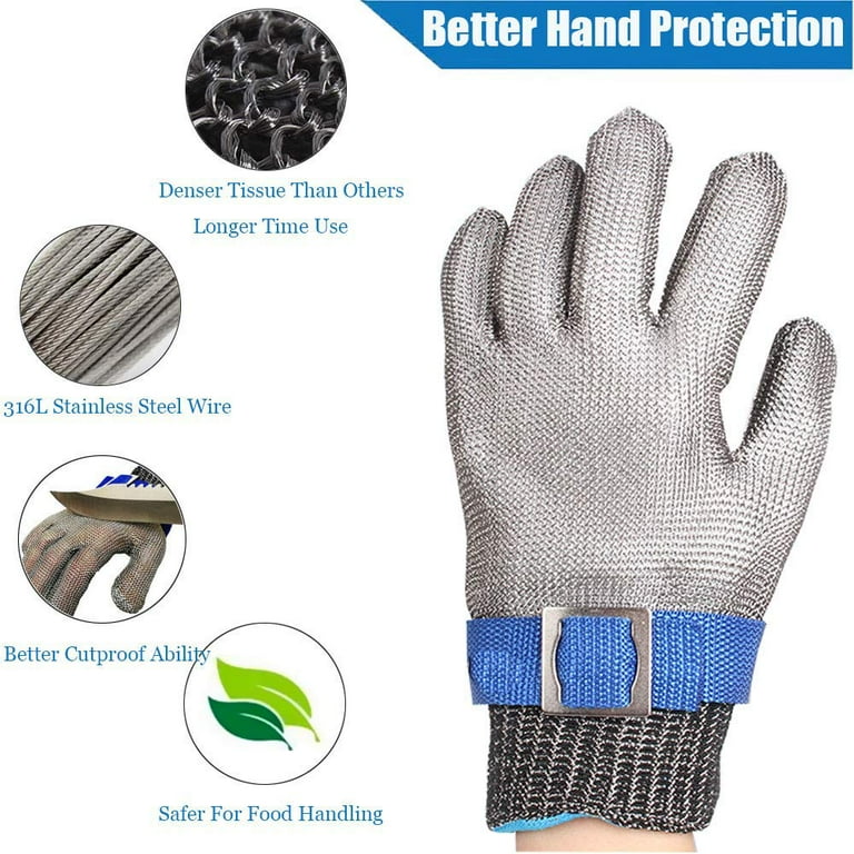 Schwer Cut Resistant Glove-Stainless Steel Wire Metal Mesh Butcher