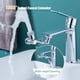 thumbnail image 5 of Grifo mezclador de lavabo con brazo giratorio de 1080° y filtro antisalpicaduras, universal, de latón, dorado, 2 modos de salida UNOIU, 5 of 5