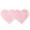 Light Pink, variant on PiccoCasa Wool Imitation Sheepskin Double Heart Shaped Area Rug for Home, 4 x 2 Ft Pink
