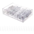 thumbnail image 1 of LAICAIW Clear Plastic Cable Organizer Drawer with Adjustable Compartments and 20pcs of Wire Ties, Large Electronics Cord Management Box, Desk Accessories Storage Case for Office Supplies (Type J), 1 of 7