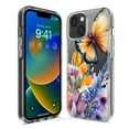 thumbnail image 2 of MUNDAZE Case for Apple iPhone 15 Plus Hybrid Shockproof Slim Hard Soft TPU Shell Heavy Duty Protective Phone Cover - Spring Summer Flowers Butterfly Purple Blue Lilac Floral, 2 of 5