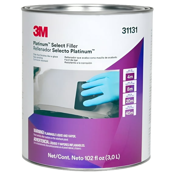3M 31131 Platinum Select Filler Hardware Adhesive 102 fl oz for Aluminium, Steel, Fiberglass
