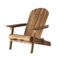 thumbnail image 4 of Milan Outdoor Acacia Wood Folding Adirondack Chair, Natural Stained, 4 of 10